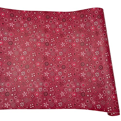 Yifely Vintage Red Self-Adhesive Shelf Liner Decorative Old Dresser Drawers Storage Boxes Cabinets 17.7 Inch By 9.8 Feet #TOP7