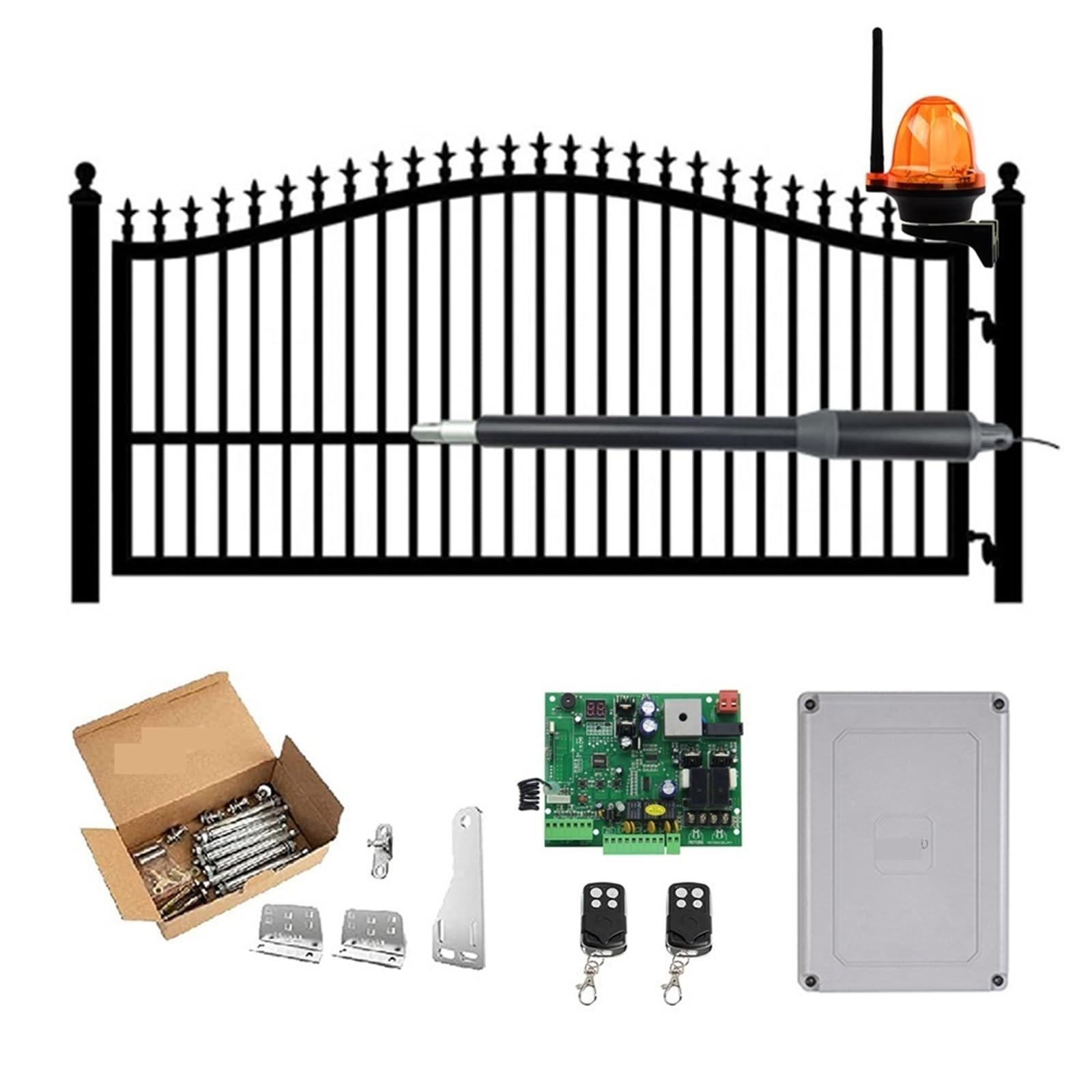 Apriporta da Garage, Apriporta automatico a battente singolo - 10 piedi di lunghezza 450 libbre Apriporta con serratura elettrica con controllo Wi-Fi solare(Army Green)