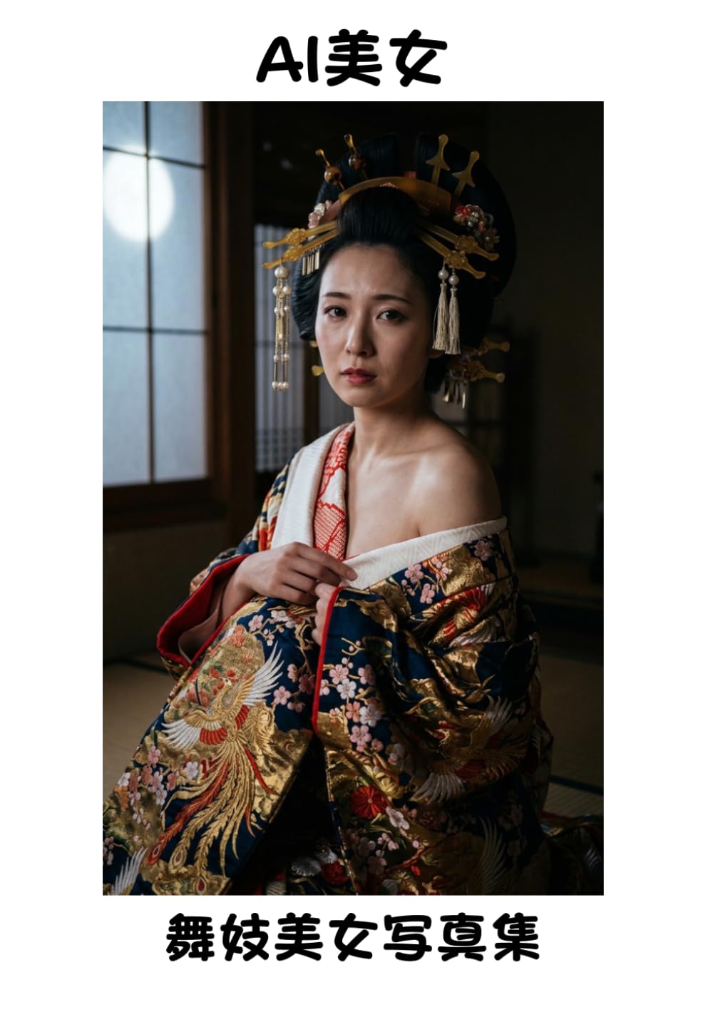 【AI美女】夜桜の遊郭の舞妓美女写真集