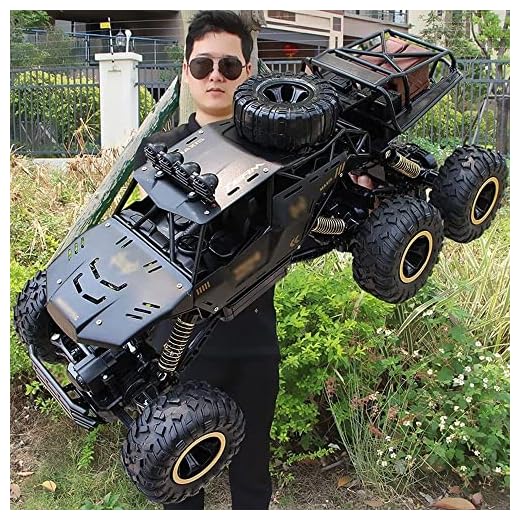 Mioioim Fjärrkontroll billeksaksklass metallskal Fjärrkontrollbil, 4WD High Speed ​​All Terrains High Speed ​​Car All Terrains Elektrisk leksak All Terrain Electric Leksak Present för pojke Tjej