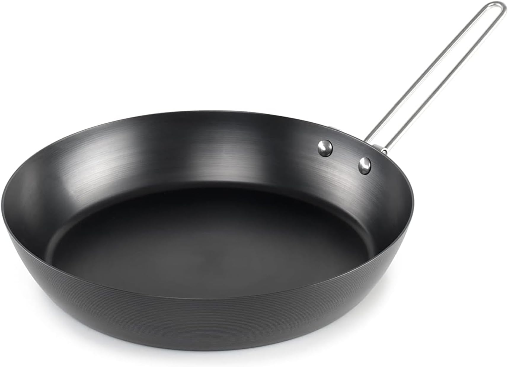 GSI Outdoors Frypan, Lightweight Carbon Steel, Collapsible Handle Camp & Outdoor Frying Pan