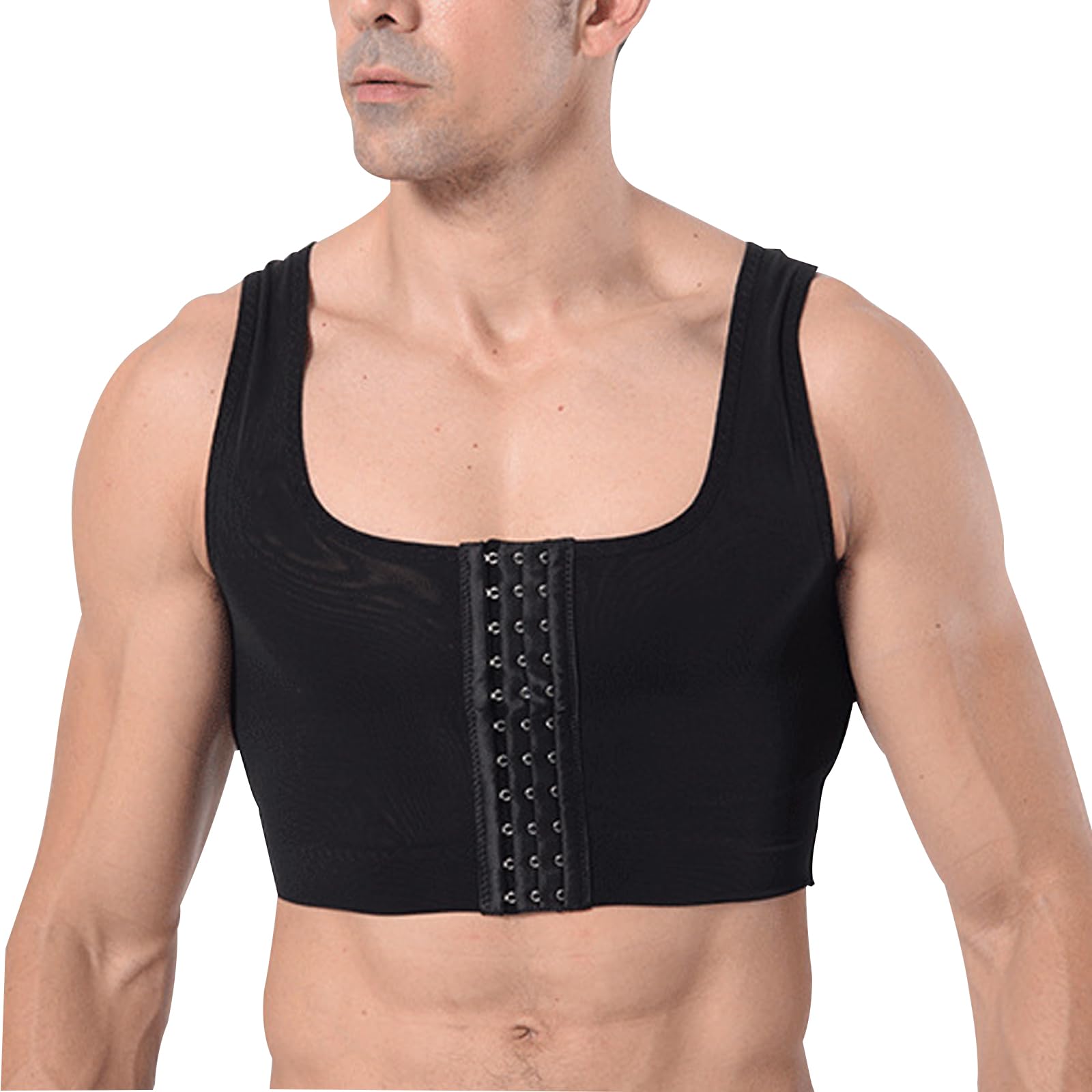Sujetadores moldeadores de cuerpo para hombre y camisetas sin mangas de compresión 7