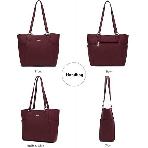 Miniatura 5 de Bolsos de mano para mujer, juego de bolso y cartera, bolsas de hombro grandes, bolsos cruzados, carteras