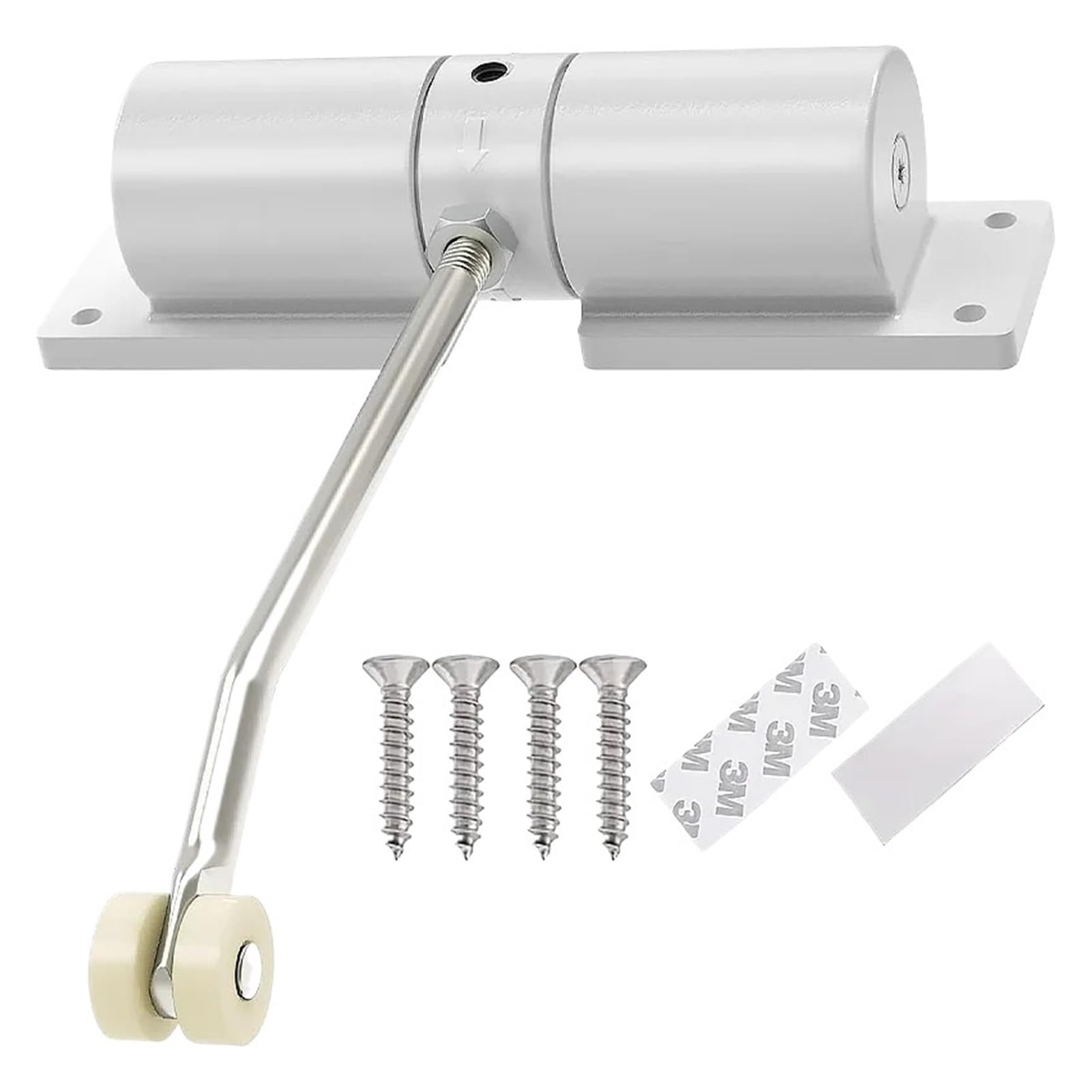 Forvexilla White Automatic Safety Door Hinge Adjustable Slow Closing Door Closer