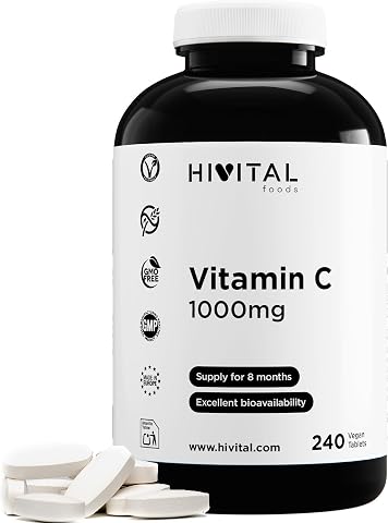Witamina C 1000 mg. 240 tabletek na 8 miesięcy kuracji. | Czysta Witamina C zawierająca 97% kwasu askorbinowego. Odpowie