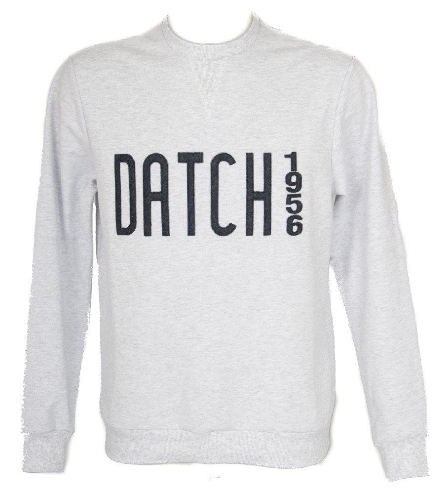 Datch Felpa Maglia Manica Lunga Girocollo Uomo Articolo HM0003, D106 off White, S