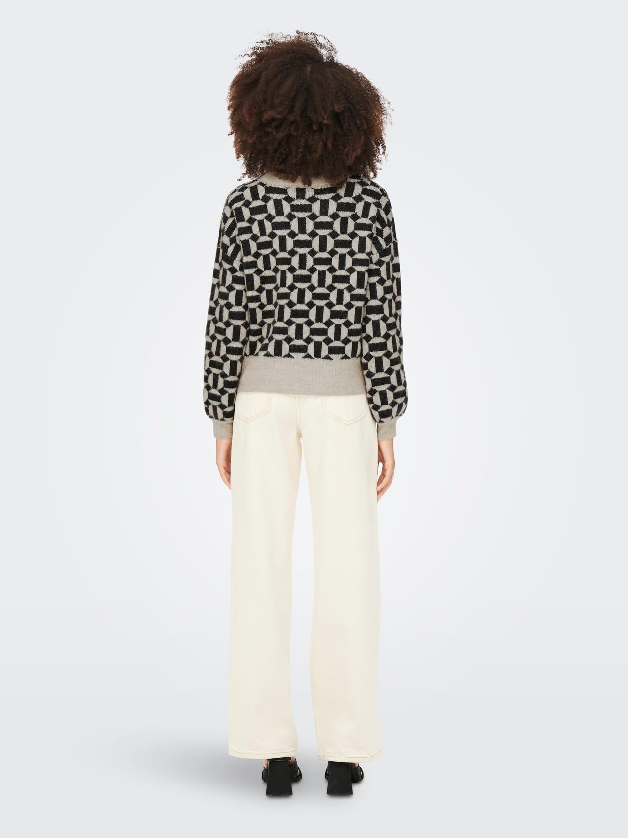 ONLY Onlgeo Life L/S Pullover Knt Maglione Lavorato a Maglia Donna