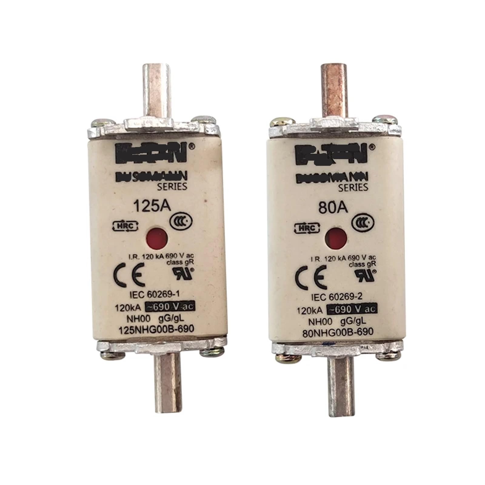 Fusible 100A 690V haute capacité de coupure pour protection triphasée