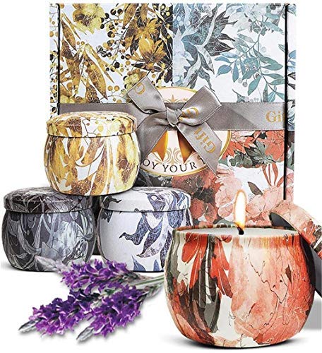 Scented Candles Gifts for Women,RAFFIN 100% Natural Soy Wax Yoga Bath Aromatherapy Candles