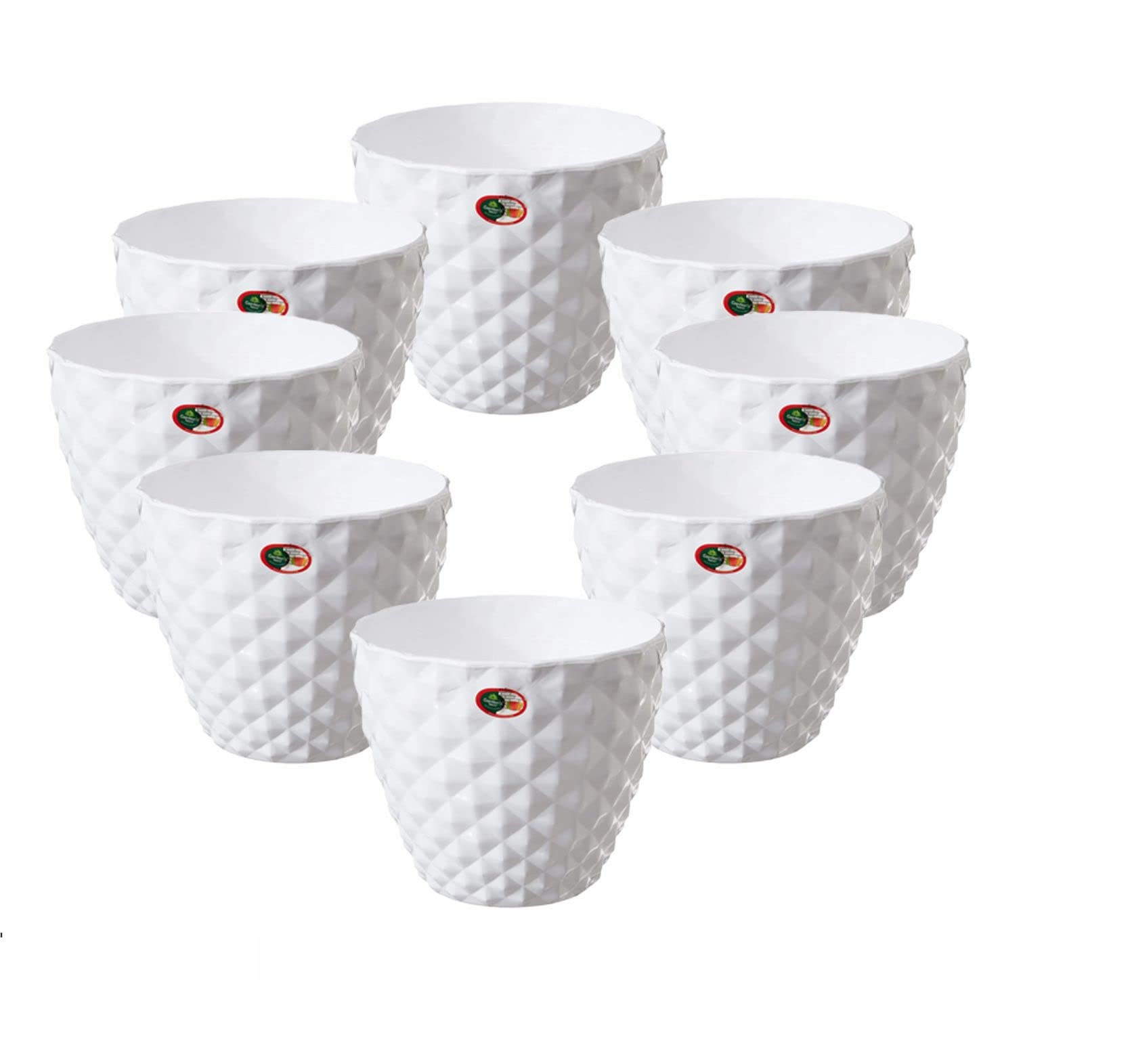 Gardens Unique Design 6 Inch(15.24cm) Indoor and Outdoor Decorative Designer Fancy Kohinoor Flower Pot for Gift Purpose/Home/Office/Garden/Balcony Décor - Set of 8 (B0BCVN3VF2) Amazon Price History, Amazon Price Tracker