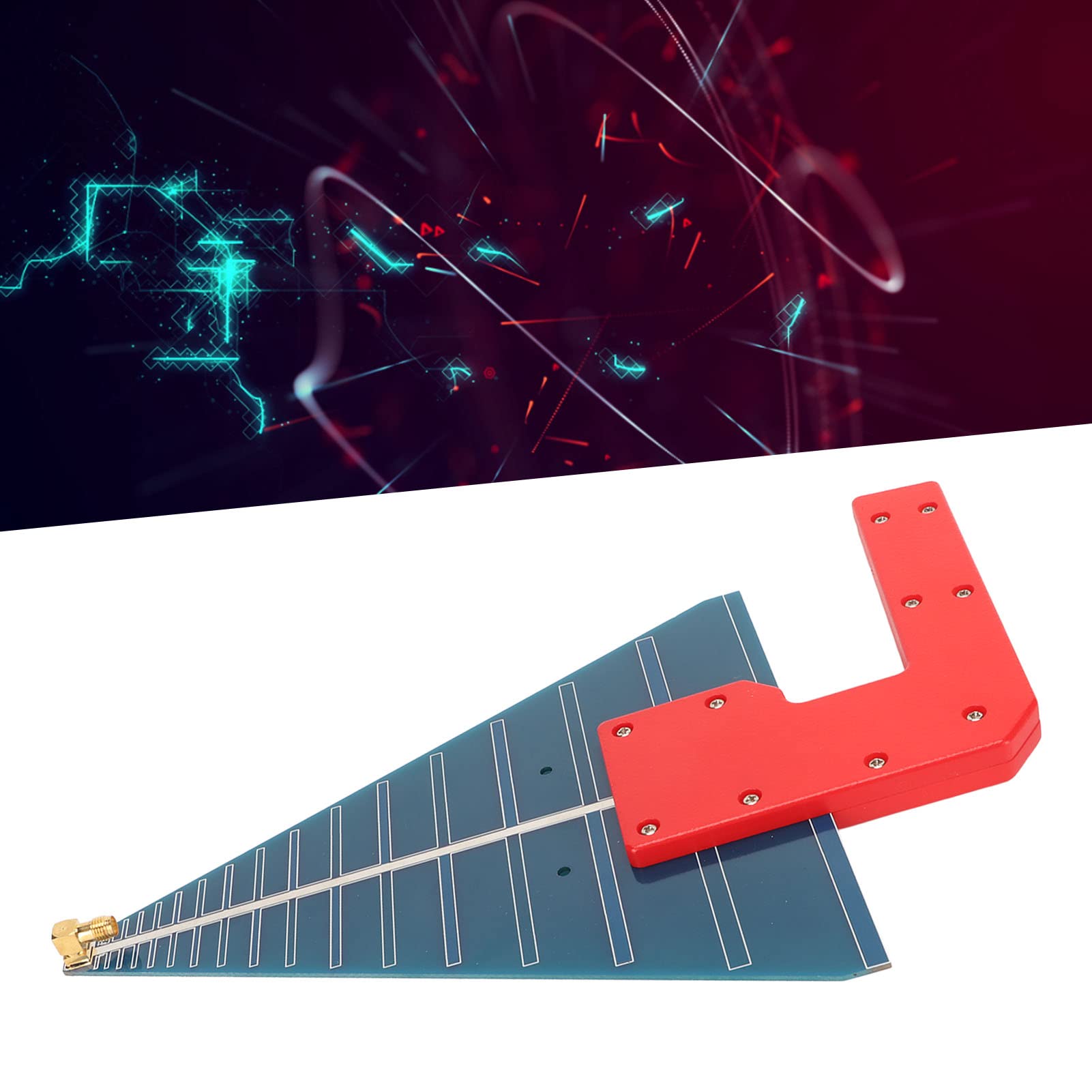 Antenne UWB, 10dB Gain Ultra Wideband Antenne Broadband Polarisation Linéaire Directionnelle 800MHz à 6000MHz Carte de Circuit Imprimé pour SMA K