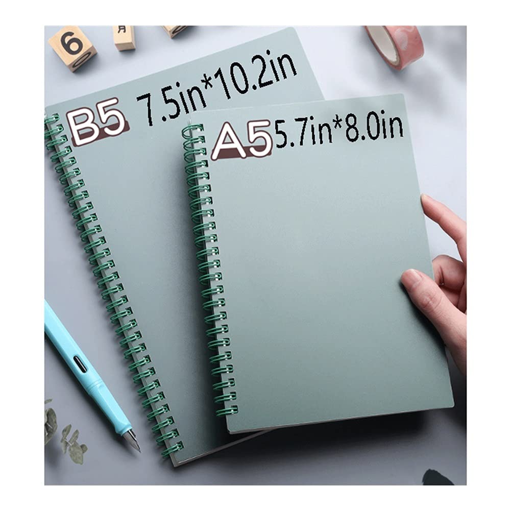 Cuadernos Cuaderno, Diario de Bobina Diario de Ancho Espesado, Cubierta Suave, 4 Paquetes, Adecuado para Hacer Planes, Oficina, útiles Escolares Oficina Escolar (Color : A, tamaño : A5)