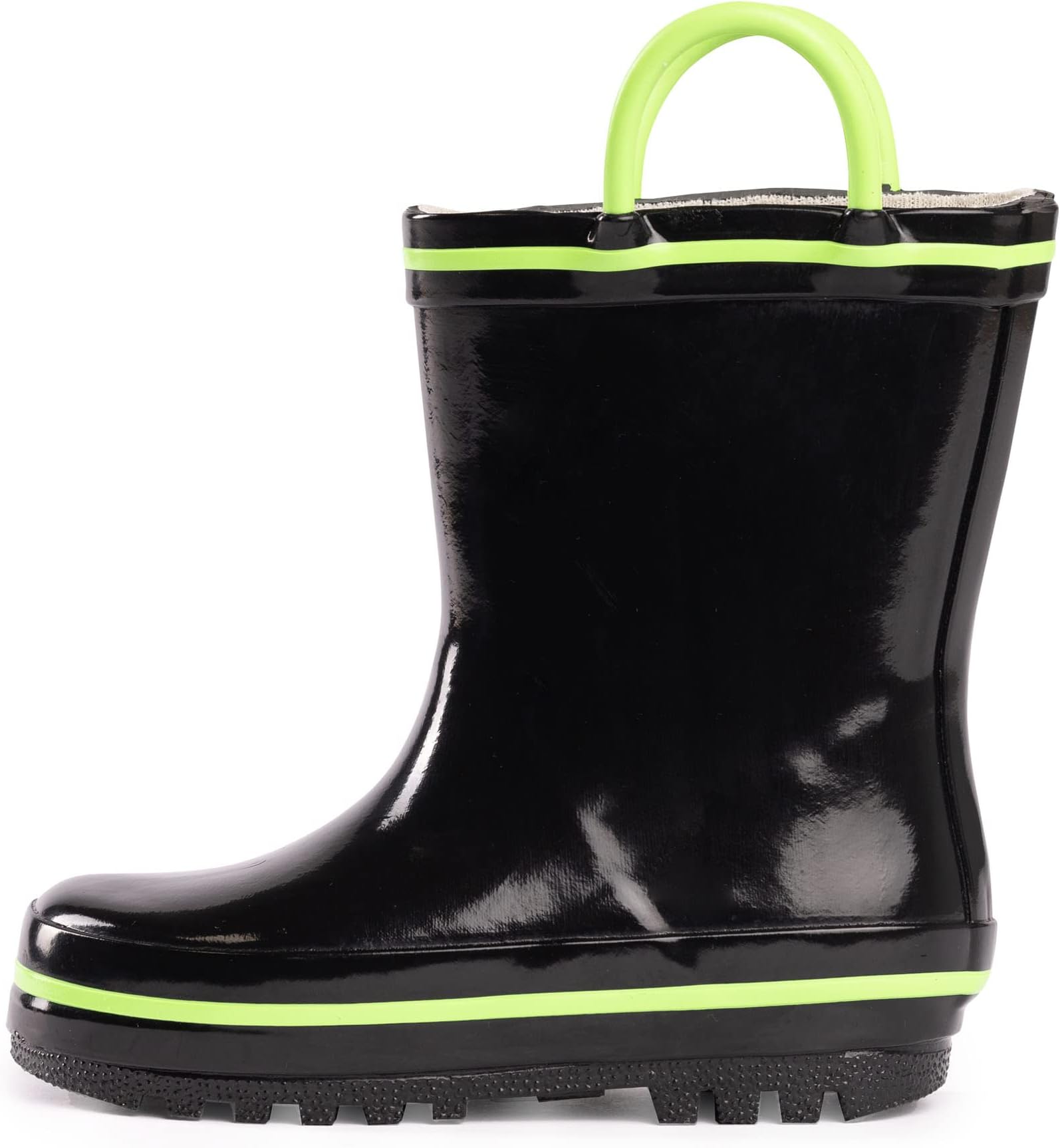 NORTY Rubber Rain Boots for Kids - Waterproof Rubber Boots Boys and Girls Solid & Printed Rainboots for Toddlers and Kids