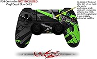 Vista 2 de WraptorSkinz Skin compatible with Sony PS4 Dualshock Controller PlayStation 4 Original Slim and Pro Baja 0014 Neon Green (CONTROLLER NOT INCLUDED)