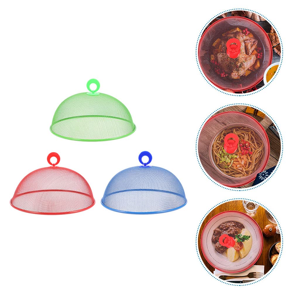 OSALADI 3pcs Food Cover Dish Protectors Covers Picnic Food Tents Food Tents