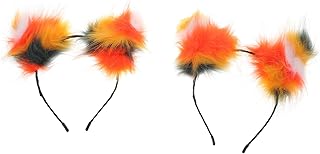 FOMIYES 2Pcs fox ears hair accessory outfit for girls outfits for girls outfit masquerade headband fox ears hair hoop cat hairband Headwear Props Fashion Hair Hoops Stylish Hairbands