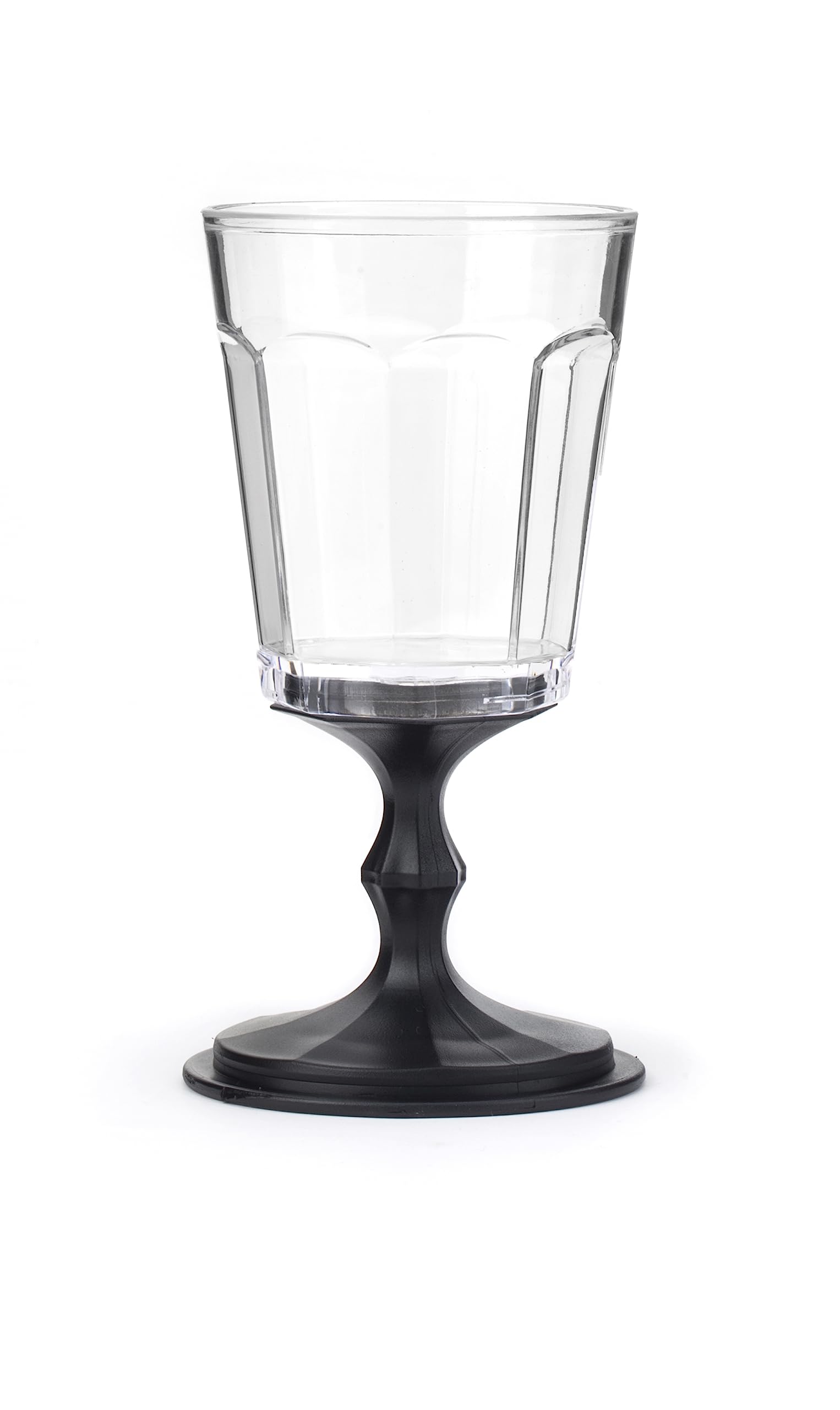 Kikkerland apilables Copa de Vino, Juego de 2, Negro