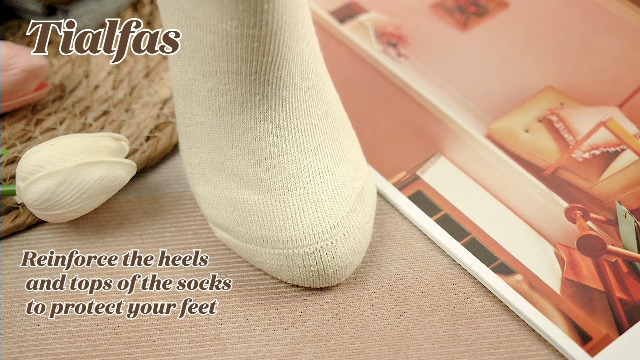 Pack De 3 Paires De Chaussettes Hautes Pour Femmes LUFFLOK - Chaussettes Thermiques Douces En Coton Avec Plis Pour Bottes