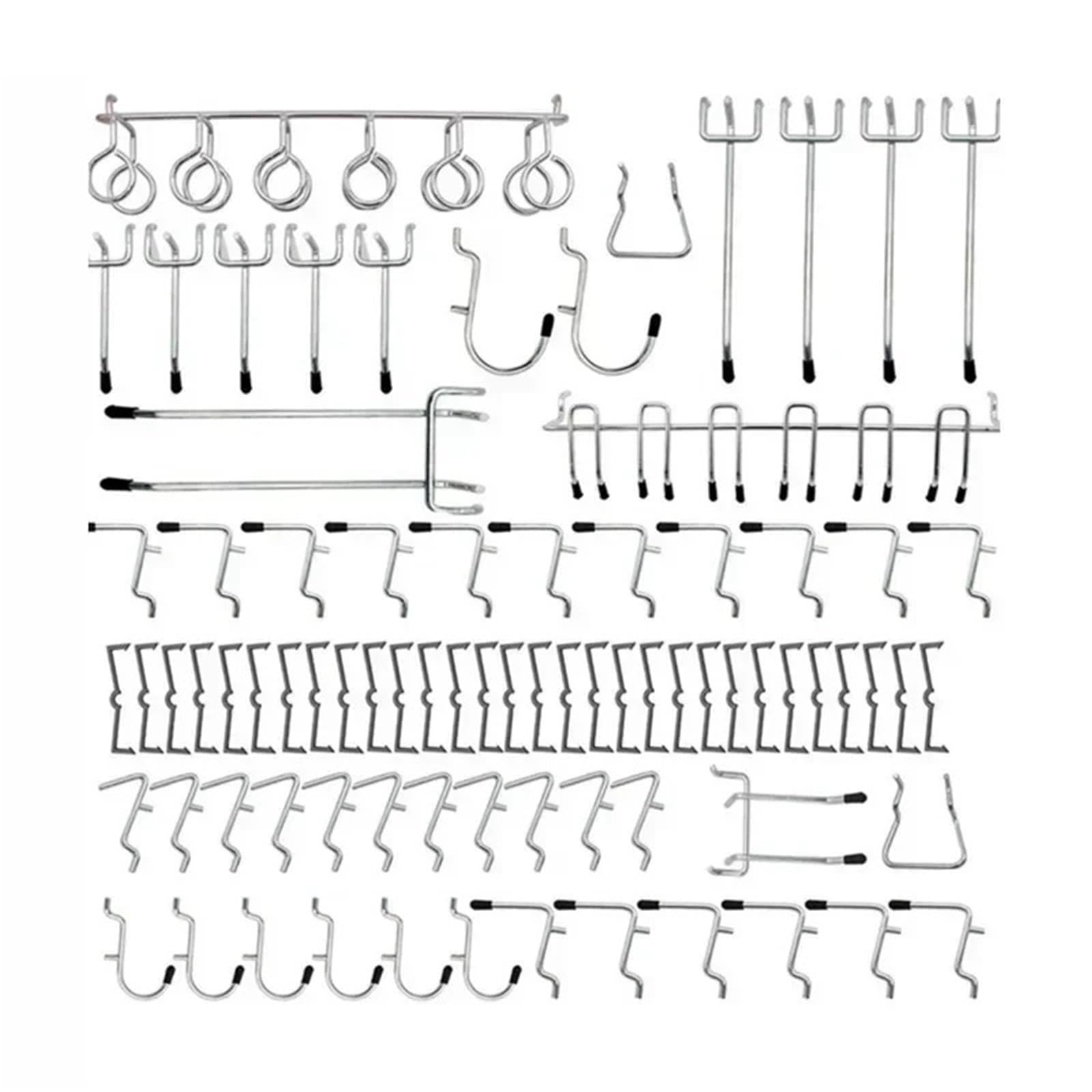 Zyayng One Color 81Pcs Pegboard Hooks Assortment For Home