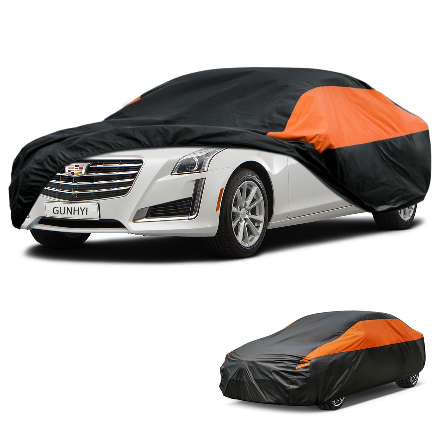 GUNHYI Waterproof Sedan Full Car Cover Custom Fit Cadillac CTS (2015-2019)