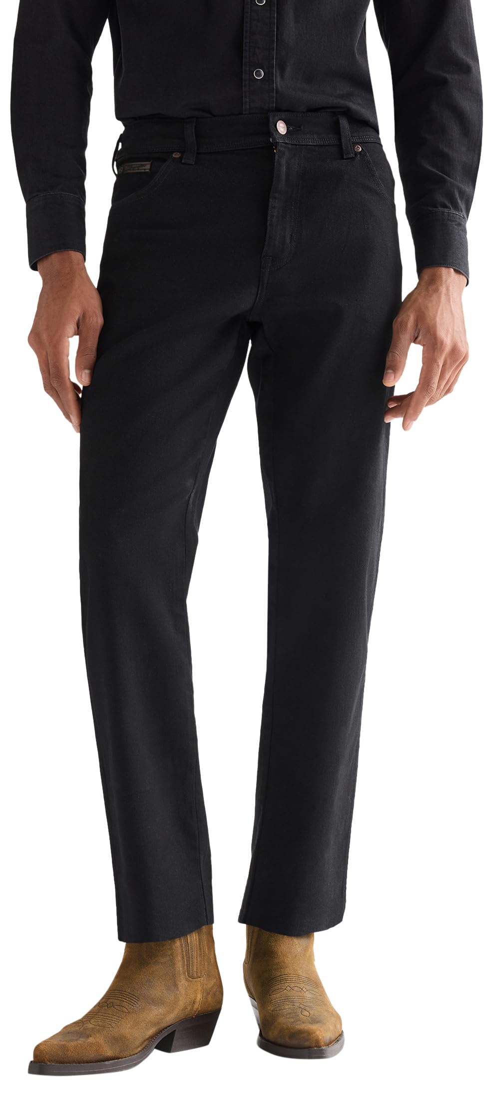 Wrangler Men's Texas Jeans, Black Overdye, 32/30