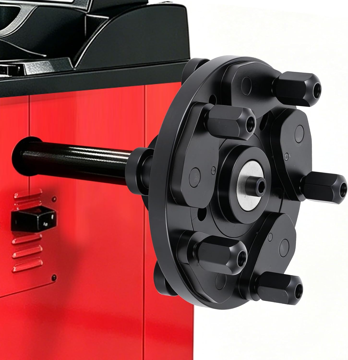 Universal Wheel Balancer Adaptor Fixture Plate 40MM/1.57IN Shaft Diameter Lug Nut Holes Balance Machine Fixture