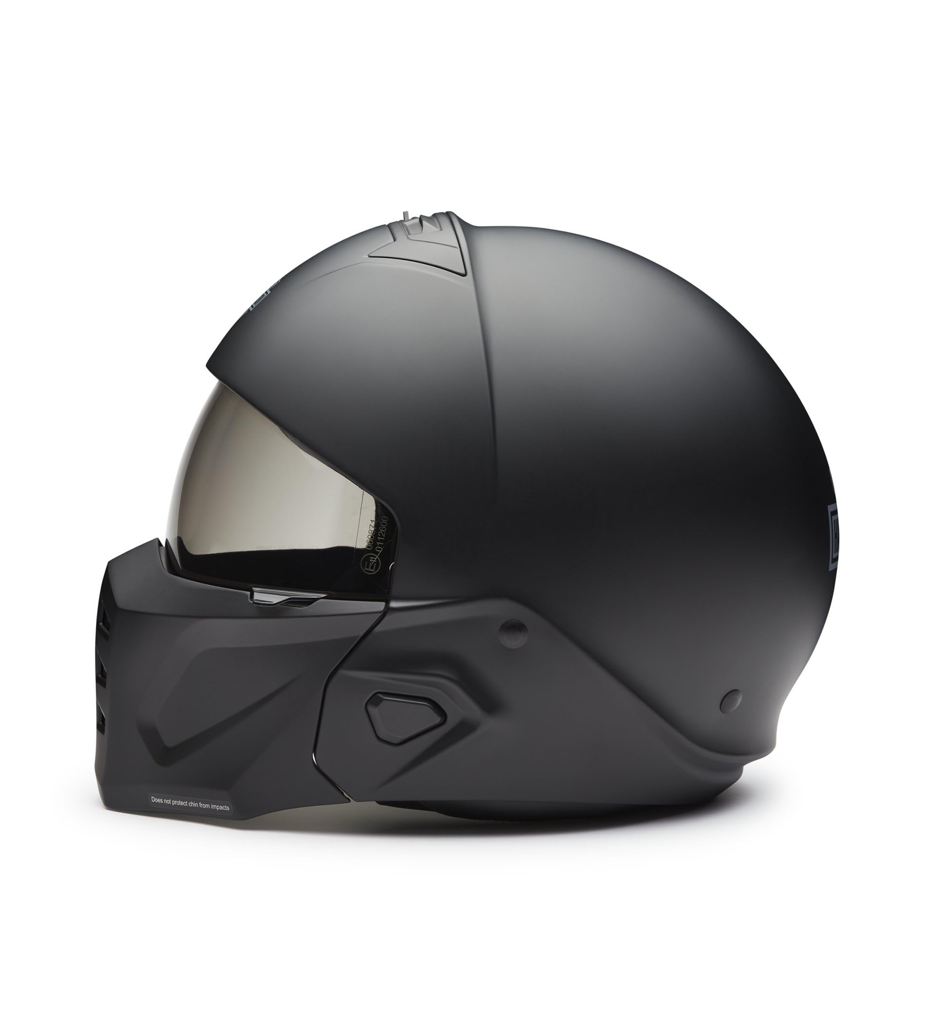 H-D Ultra X16 2-in-1 Matt Schwarz Motorrad Jet Helm