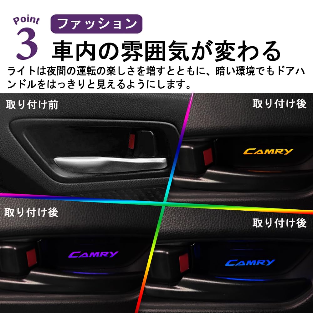 Amazon | SAWAKAKI カムリ 70系 専用設計 インナードアランプ インナー