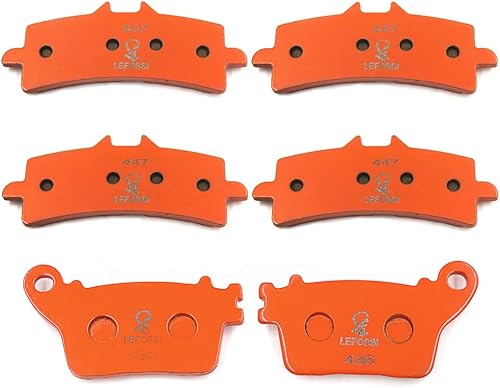 SMT - Repuesto de pastillas de freno FA447F FA436 compatible con Suzuki GSXR 600 GSXR 750 L 2011-2018 GSXR 1000 L 2012-2018 Fibra de carbono