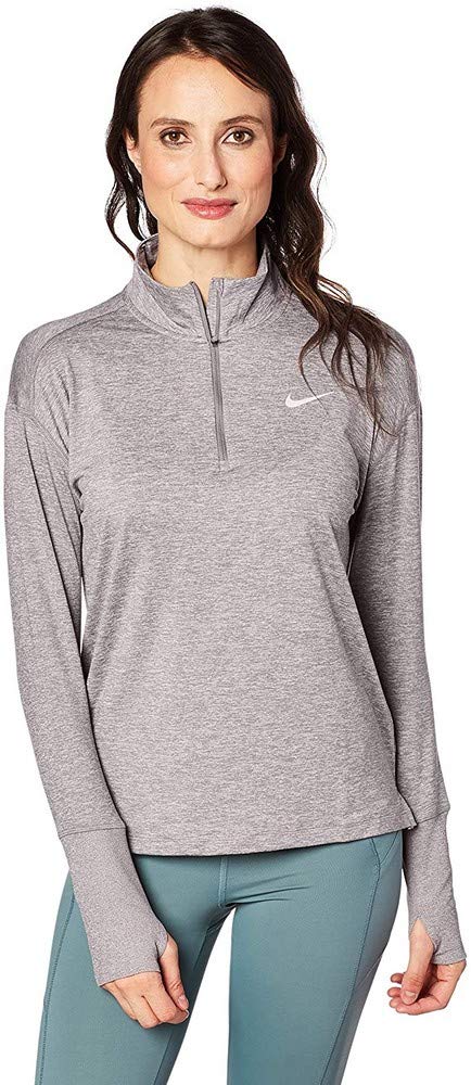 Nike Women's W NK ELMNT TOP HZ Long Sleeved T-shirt