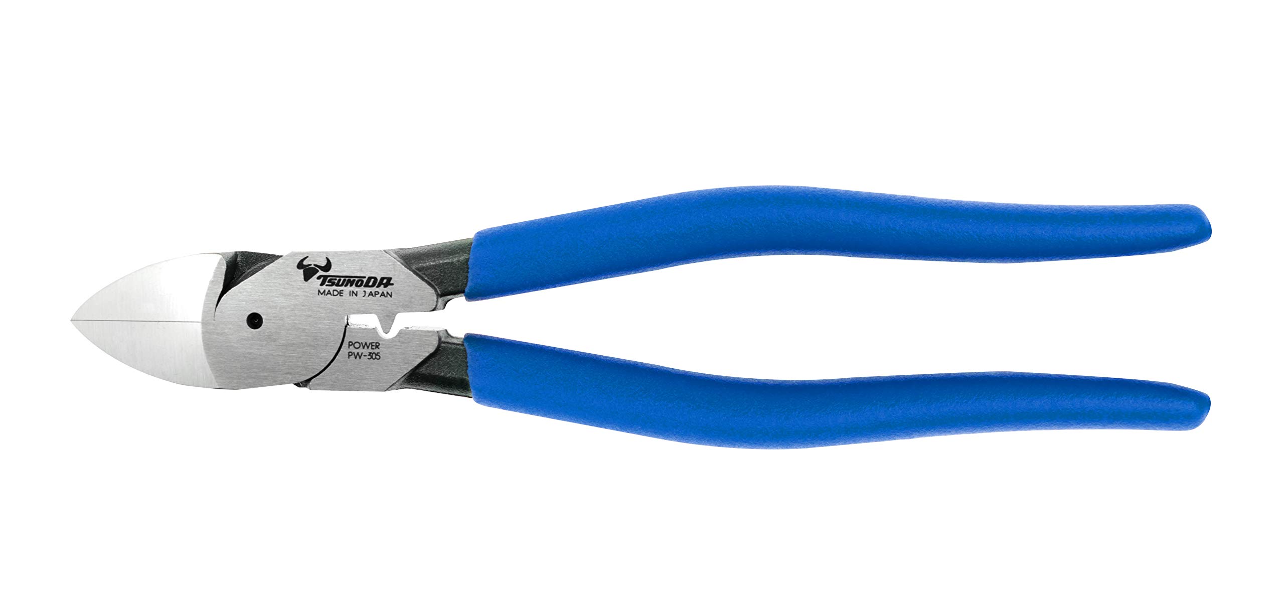 TsunodaThin Blade High Leverage Cutting Pliers PW-305, w/Crimper, 9-inch