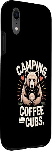 Miniatura 3 de Camping Coffee and Cubs Bear Family Case for iPhone XR