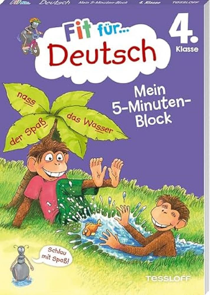 Fit für Deutsch 4. Klasse. Mein 5-Minuten-Block: Rechtschreibung, Zeichensetzung, Grammatik und Leseverständnis