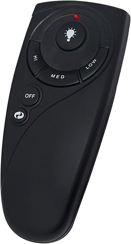 Miniatura 4 de Nuevo UC7083T - Control remoto de repuesto para cable de ventilador de techo Hampton Bay, menos control de luces con soporte de pared