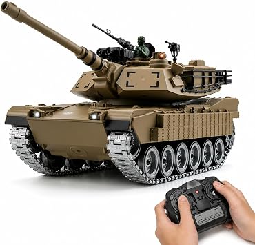 118 RC Tank, All-Terrain Tracks, Smoke, Sound and Lights