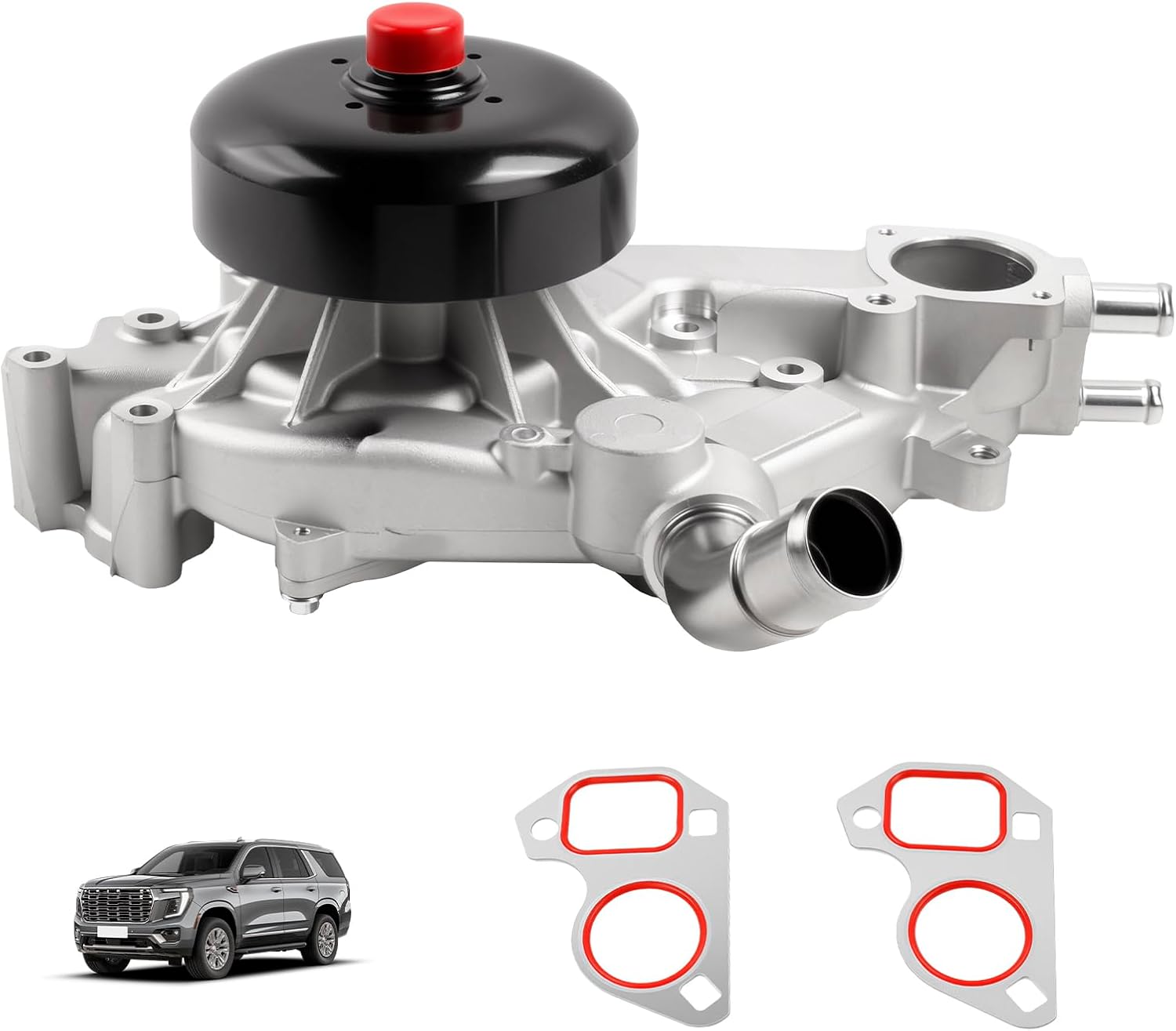 AW5104 Water Pump with Gasket Fits for 1999-2006 Silverado Tahoe Suburban, Sierra Yukon, Escalade, 4.8L 5.3L 6.0L V8 - Replaces 12569519, 19195104, 252-845, AW5087