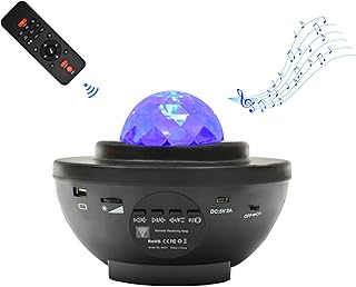 スタープロジェクターライト ベッドサイドランプ 「最新版＆リモコン式」 2in1投影効果 21種点灯モード Bluetooth スピーカー Bluetooth5.0/USBメモリに対応 タイマー機能 音声制御 輝度/音量調整可 ロマンチック雰囲...