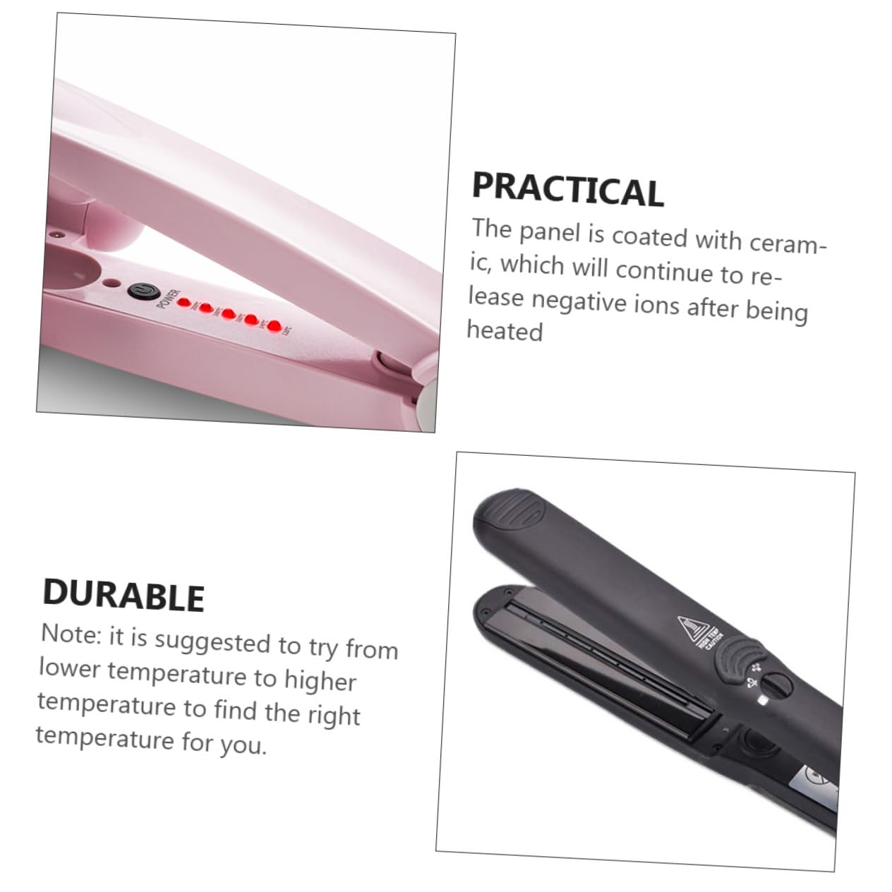 Rizador de Pelo Eléctrico Ondulado de Cerámica 1 Unidad Tamaño Medio para Mujer Uso Profesional en Peluquería Enchufe Europeo Ac220v para Peinado Rápido y Duradero