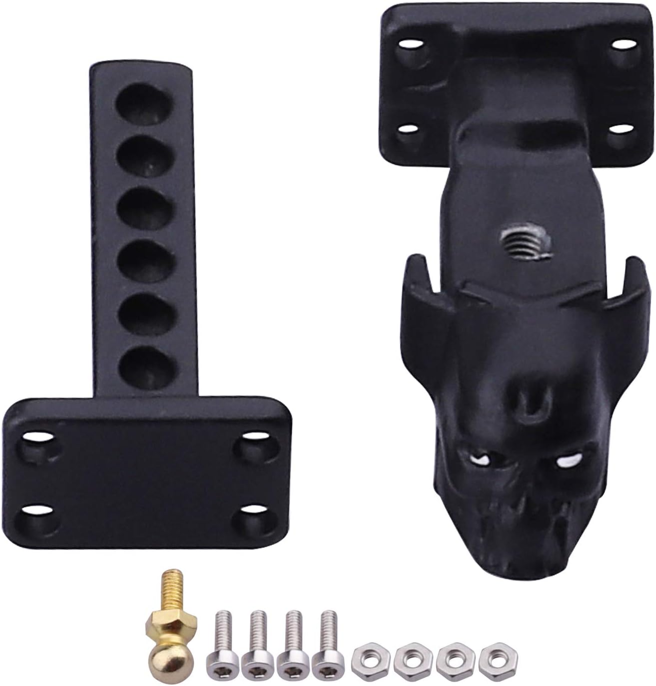 Hobbypark Metal Scale Trailer Hitch Drop Hitch Receiver Tow Hook Shackles for Traxxas TRX4 Axial SCX10 90046 90047 1/10 RC Crawler Cars