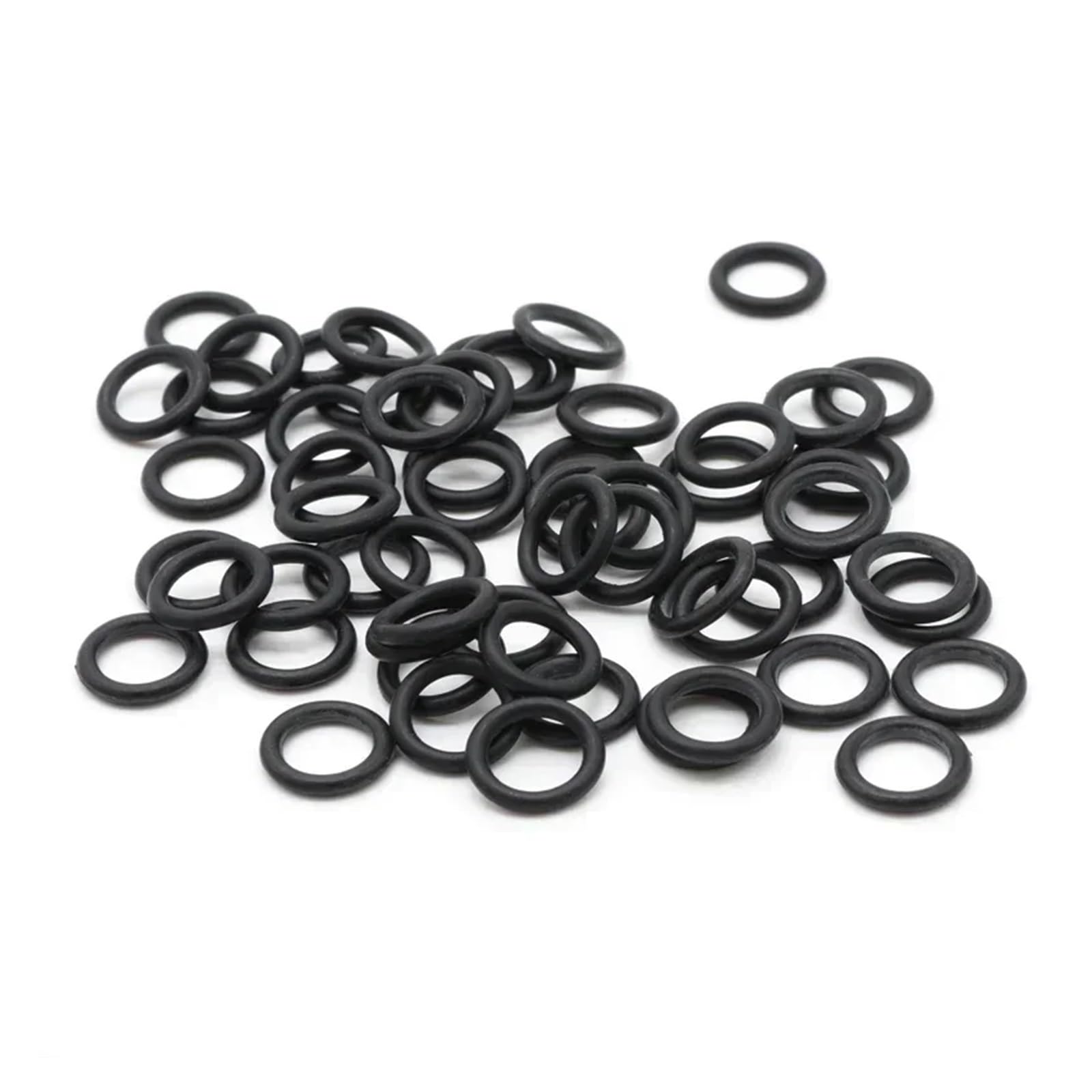 YUQIWANG(ΣТ) Set mit 10/50/100 O-Ringe NBR Dicke CS 2 mm OD 5~150 mm runde Nitrilkautschuk Typ O korrosionsbeständig und ölbeständige schwarze Dichtscheibe (100 Stück, OD 45 mm I
