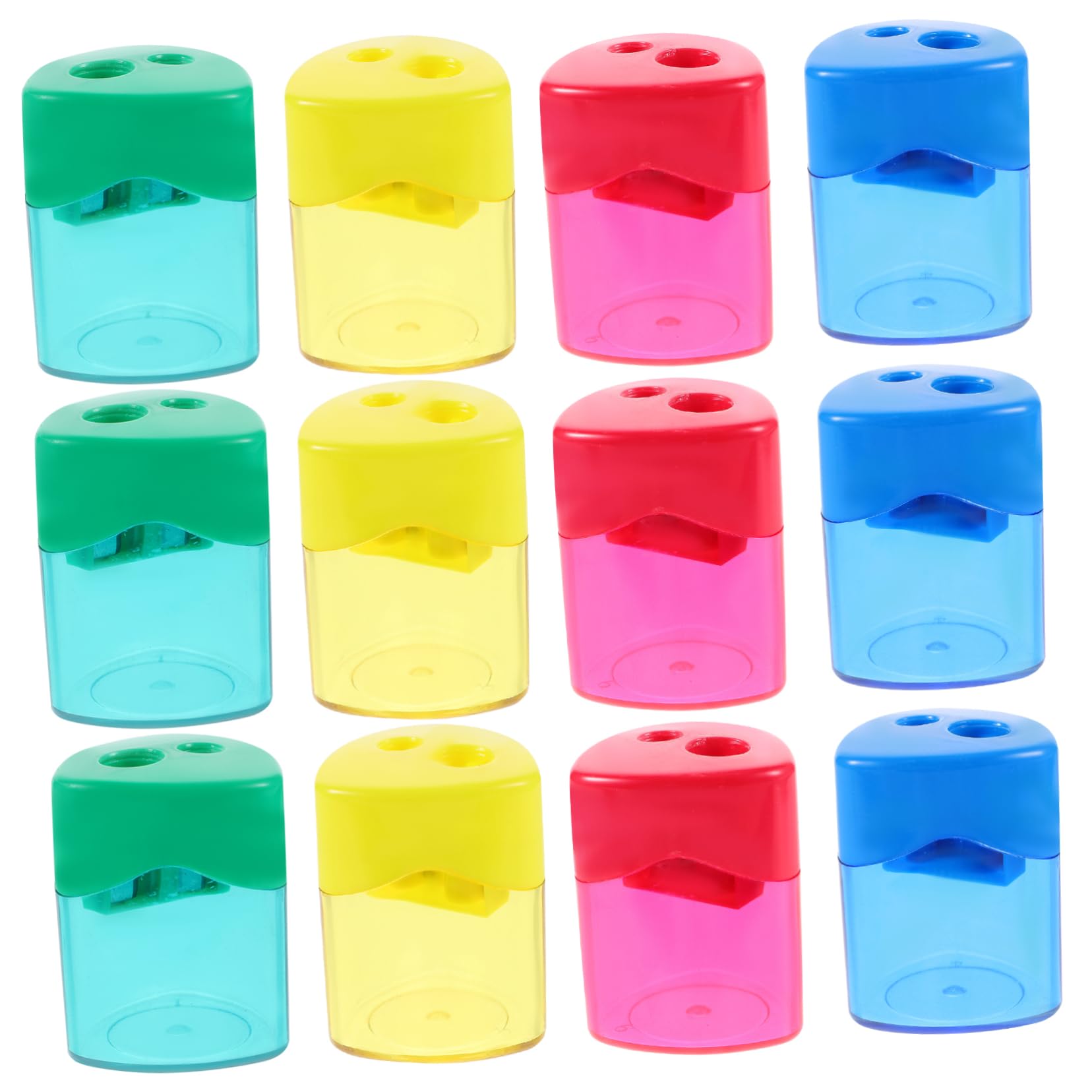 Taille-crayons Double Trou Operitacx - Lot De 2 Avec Boîte à Copeaux