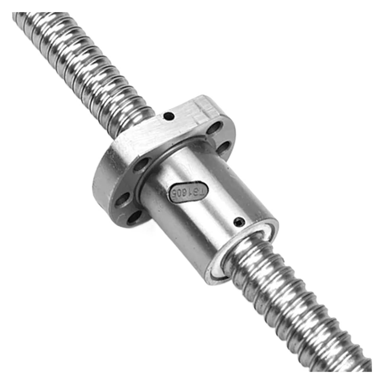 Metal Ball Screw nut 1PC Ball Screw SFU1204 1200-1500mm+Round Hole Flange Sliding Table Screw Nut(1500MM)