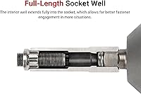 Vista 4 de TEKTON Encastre de 1/2 pulgada x 3/4 pulgadas de profundidad 12 puntos de impacto SID23219