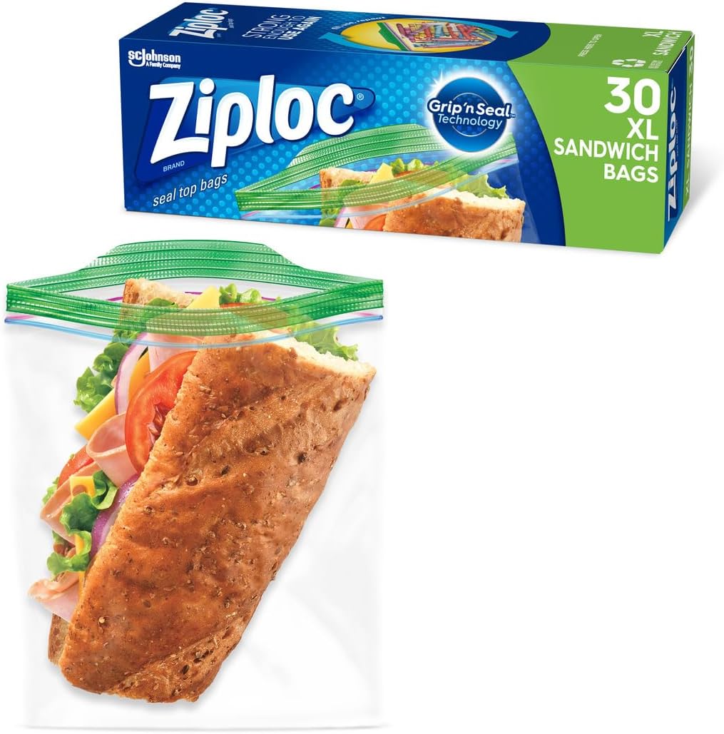 Ziploc Extra Large Sandwich Bags 30CT (Pack of 24) Buy Online at Best