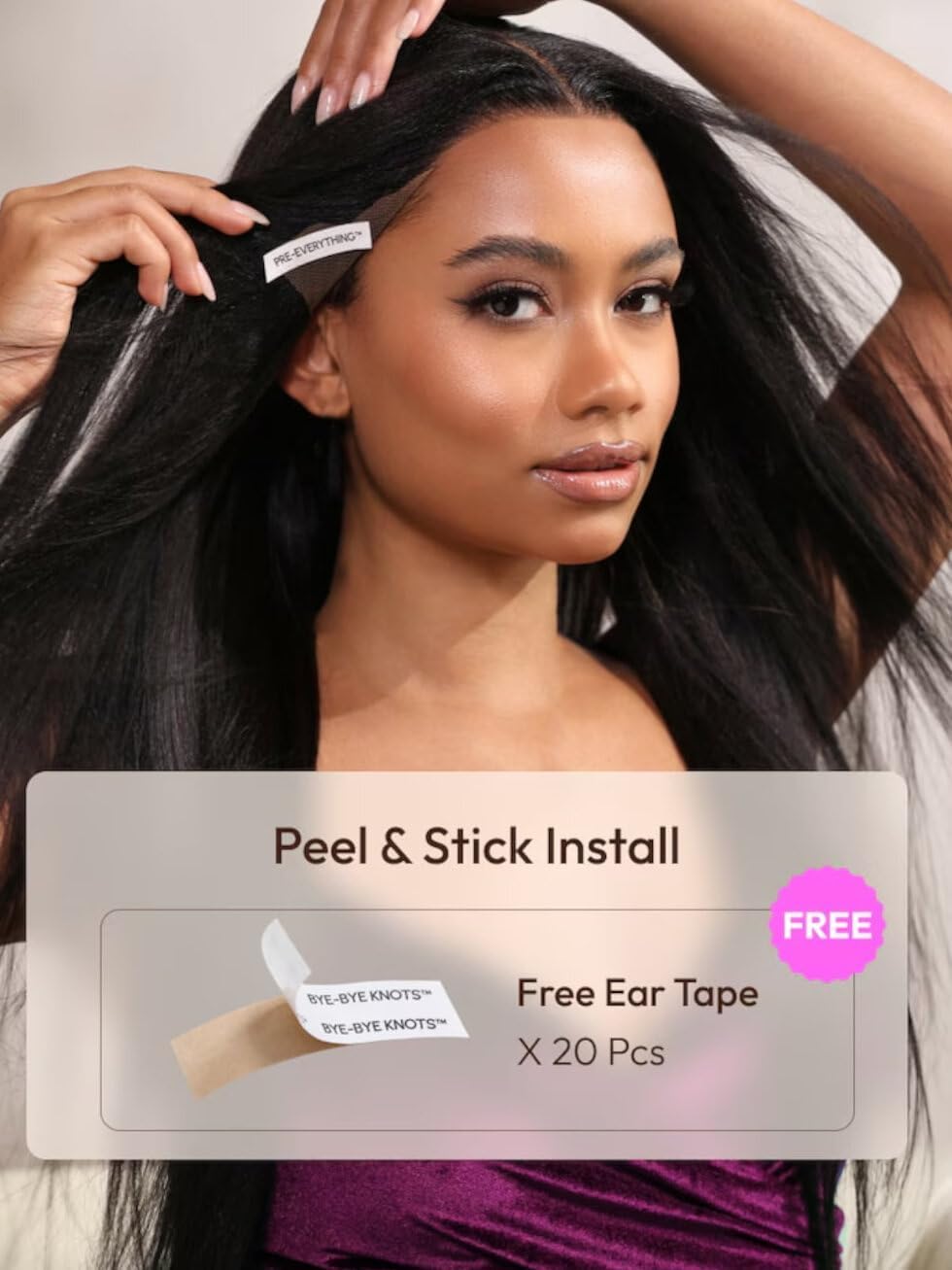 UNICE Body Wave 13x4 Lace Front Wig Human Hair Pre Everything Glueless Drawstring Wig Pre Plucked Pre Cut Bleached Knots Ready to Wear Black Frontal Wigs 150% Density 22 inch