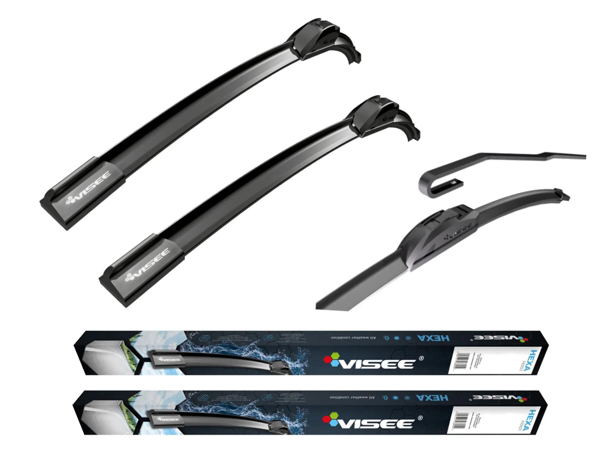 Visee HEXA Visee Limpiaparabrisas con Hojas para el Parabrisas Delantero. RENAULT Arkana I (LCM, LDN) 09.2020-600mm/450mm