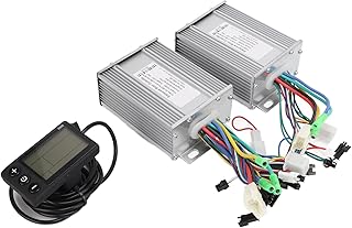 36/48V 450W Electric Bicycle Brushless Motor Controller Kit, E-Bike Dual Drive Brushless Motor Controller with 866 LCD Display Panel for Electric Bicycle Scooter Accessory
