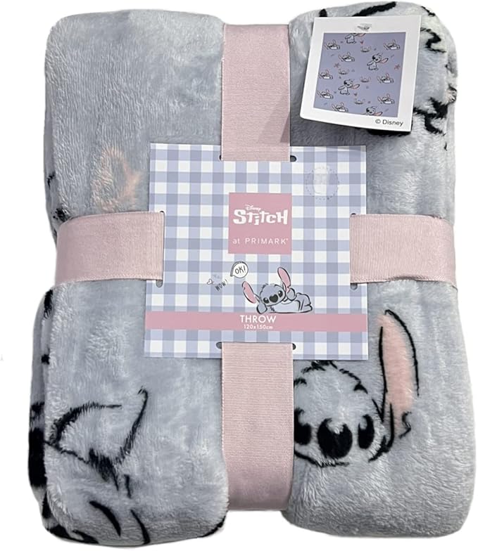 New Disney Lilo & Stitch Soft Fleece Throw Stitch Blanket 120cm X 150cm