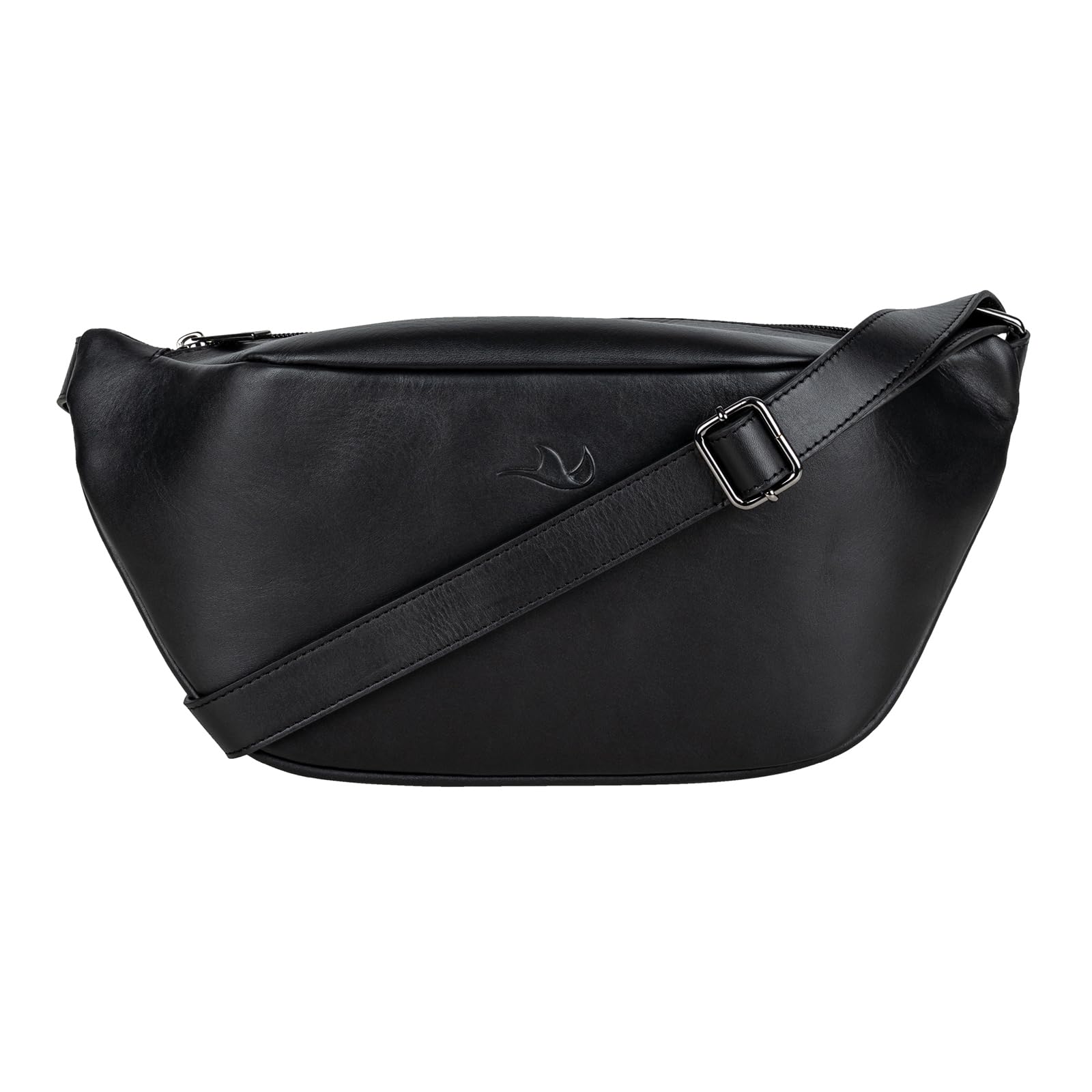 MANTA Echtleder Belt Bag, stylische Bauchtasche zum Umhängen, Crossbody Bag, Sling Bag für Damen & Herren, hochwertige Gürteltasche aus Leder, Brusttasche, Ledertasche für Freizeit, Reisen & Festivals