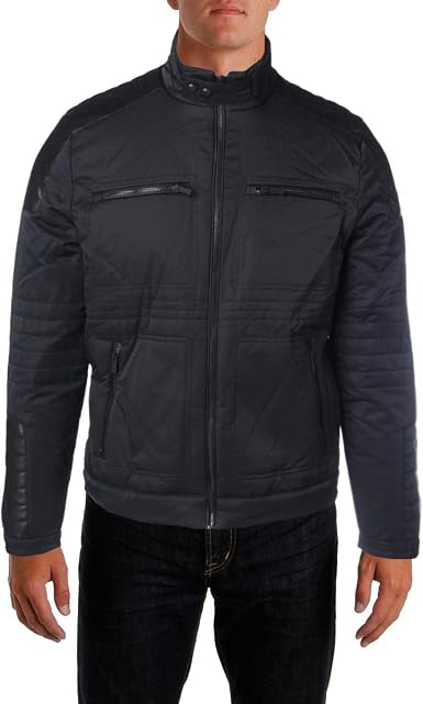Amazon.com: Calvin Klein - Chaqueta para hombre, chamarra de moto, M, Negro  : Ropa, Zapatos y Joyería